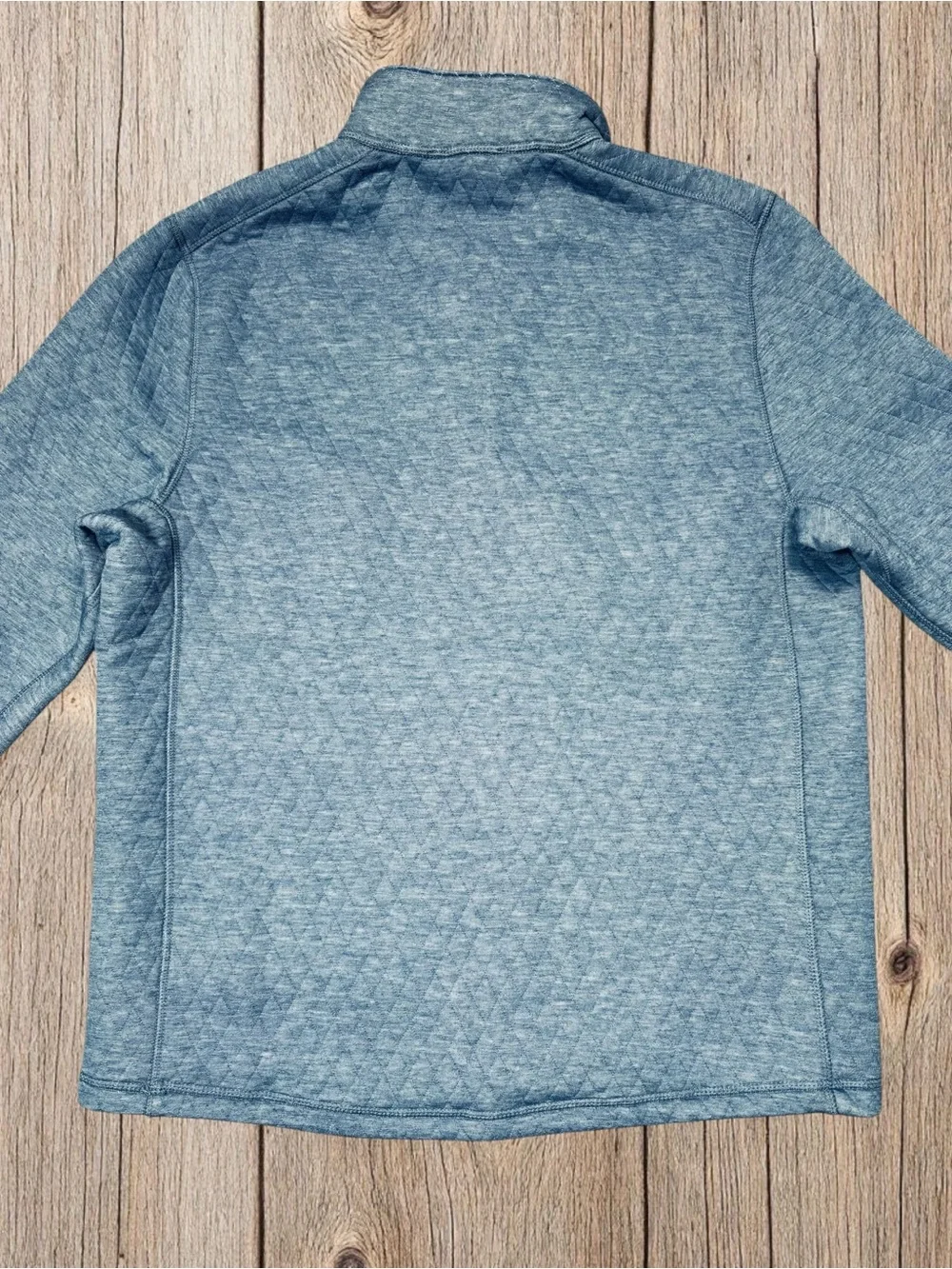 NWT New Magaschoni Blue Quilted Half-Zip Sweater Size XXL